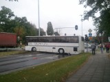 Autobus w poprzek Łagiewnickiej!  Zablokował dojazd do centrum