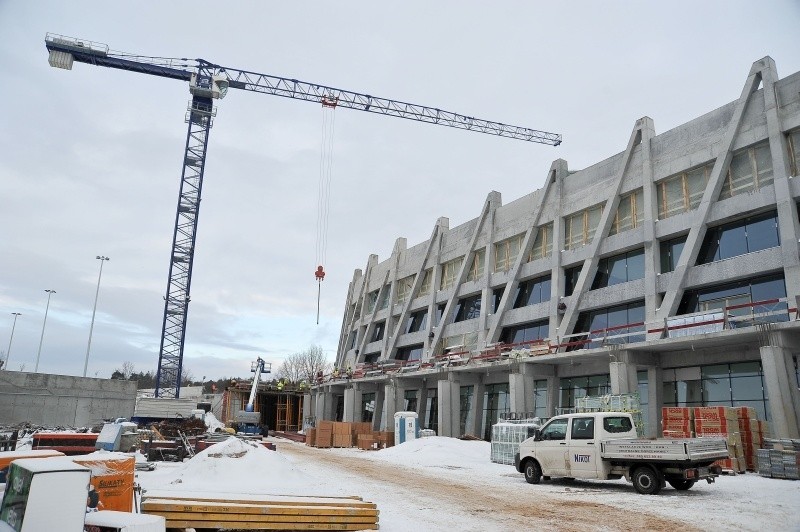 Stadion miejski w Białymstoku w budowie (zdjęcia)