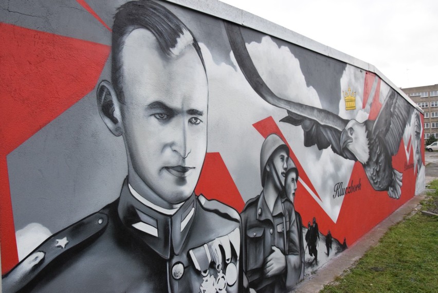 Mural patriotyczny w Kluczborku