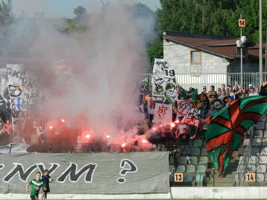 Kibice na meczu GKS Tychy - Miedź Legnica 3:1