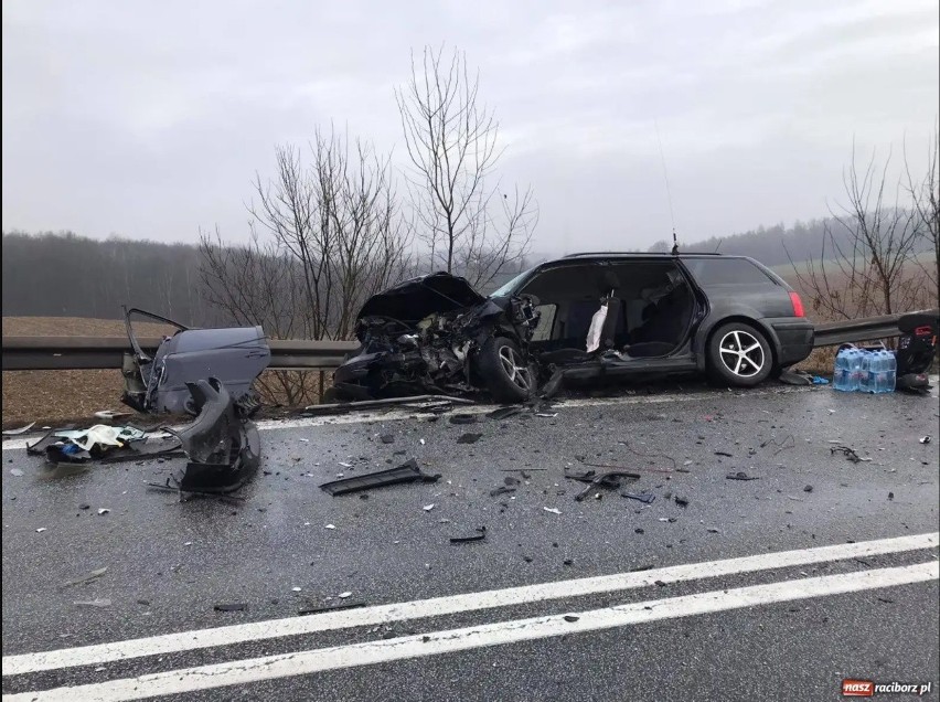 Tragiczny wypadek na DK45 na trasie Racibórz - Opole....