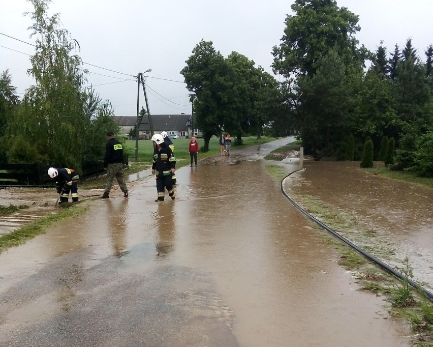 Przez powiat rypiński przeszła potężna ulewa.