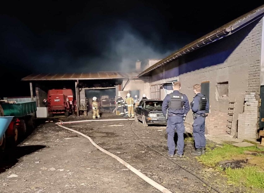 Pożar budynku gospodarczego przy ul. Józefa Latosińskiego w...