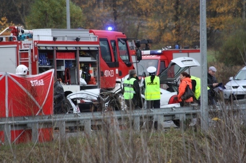 Wypadek w Siewierzu na DK 78