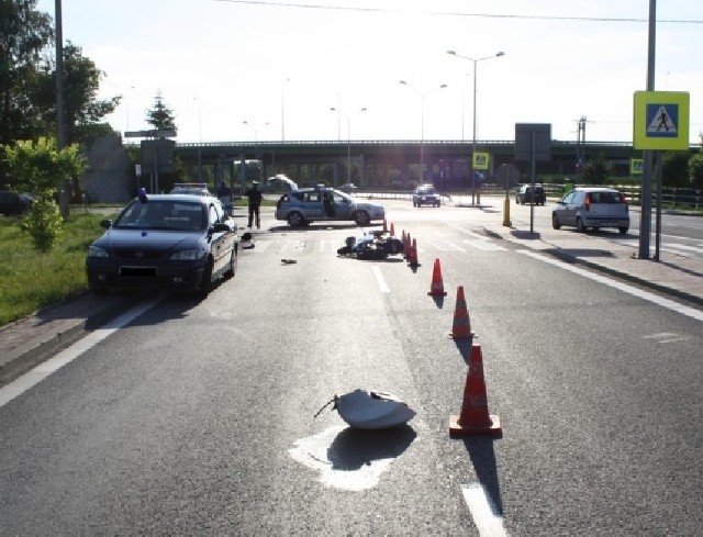 Po czwartkowym wypadku na skrzyżowaniu w Skarżysku.