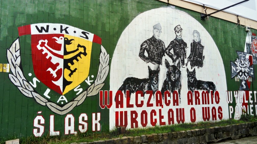 Mural kibiców Śląska w hołdzie żołnierzom wyklętym zostanie usunięty?