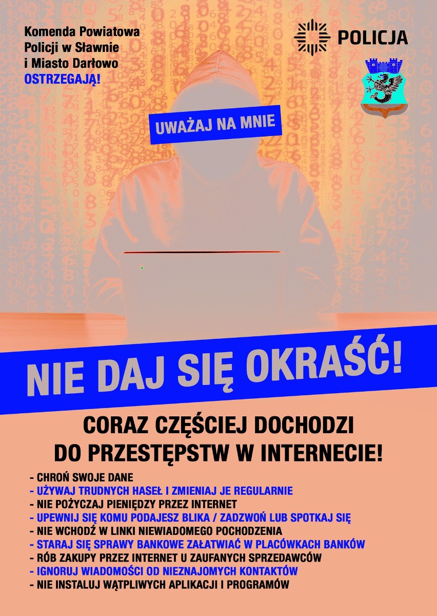 Coraz więcej przestępstw w internecie. Policja ostrzega