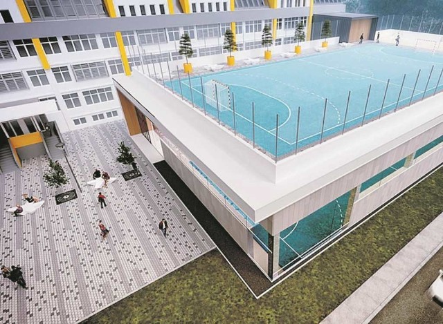 Wizualizacja: tak może wyglądać hala sportowa LO w Wieliczce