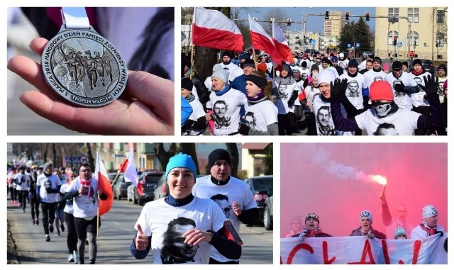 W samo południe z boiska III LO w Inowrocławiu wystartował Bieg Tropem Wilczym. W imprezie wzięło udział około 400 zawodników. W ten sposób oddali cześć żołnierzom wyklętym. Przebiegli symboliczny dystans 1963 metrów. Liczba ta związana jest z datą śmierci Józefa Franczaka, pseudonim "Lalek", ostatniego poległego żołnierza wyklętego. W trakcie imprezy zademonstrowano kartkę pocztową, którą Poczta Polska kilka dni temu wprowadziła do obiegu. Znalazł się na niej wizerunek majora Wacława Szewielińskiego, zmarłego niedawno patrona inowrocławskiego biegu.