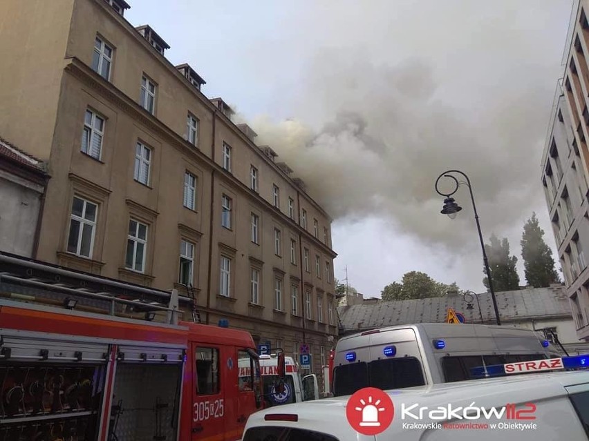 Pożar kamienicy przy ul. Rajskiej