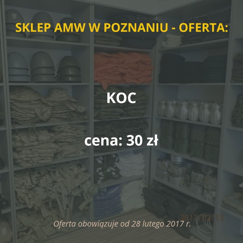 Już we wtorek, 14 marca, do sklepu Agencji Mienia Wojskowego...