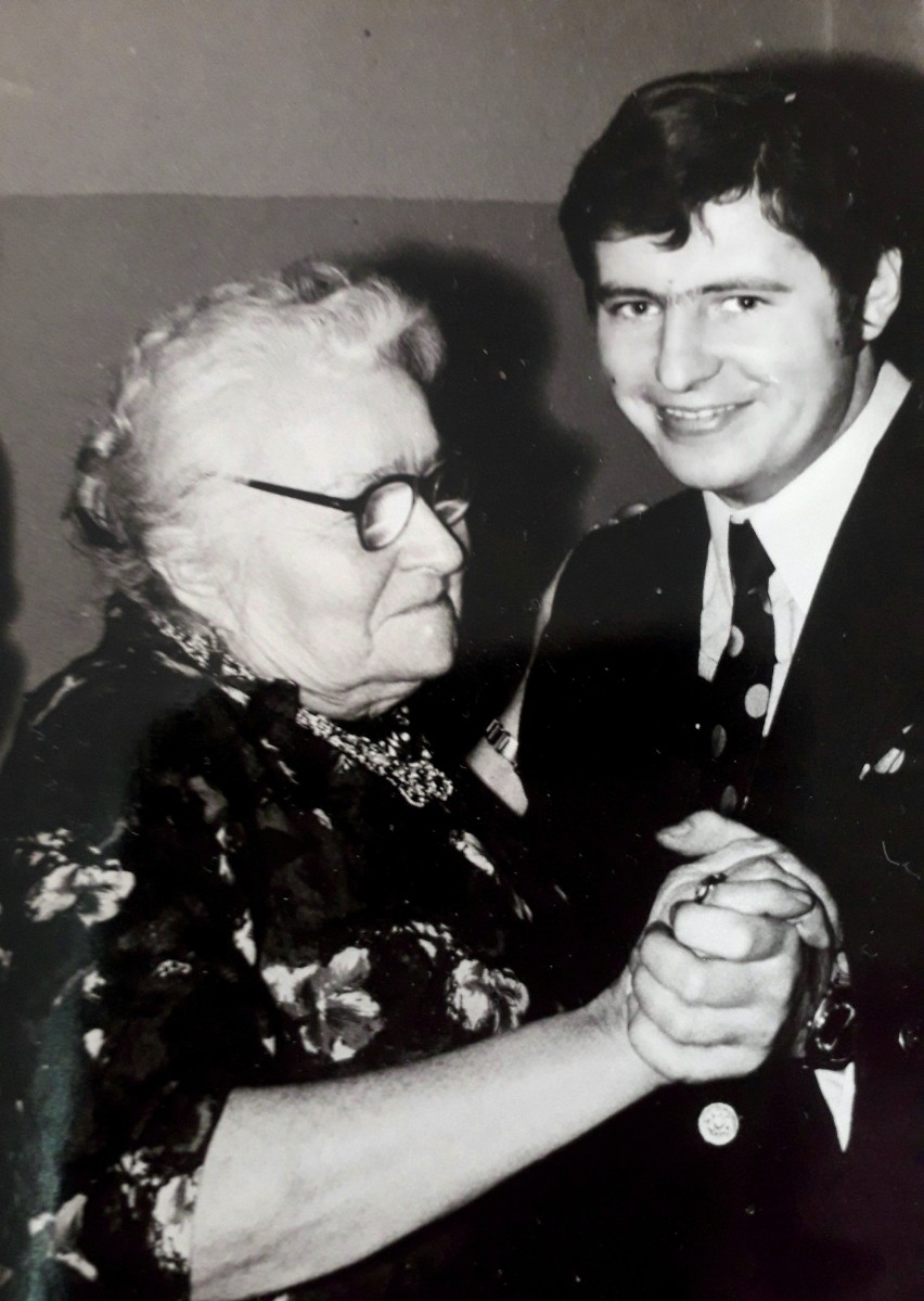 Marian Zacharewicz z matką, Heleną Zacharewicz