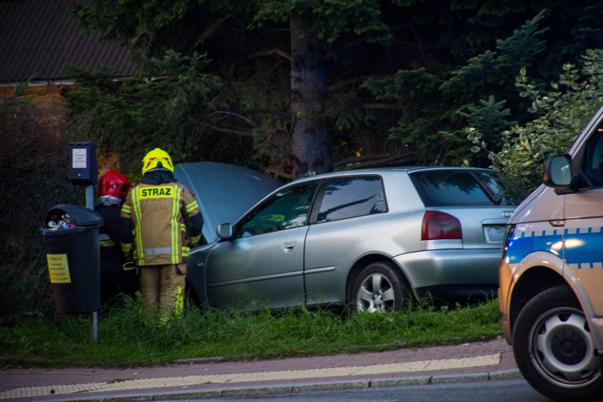 Zakopane. Wjechali w płot, odkręcili tablice rejestracyjne i uciekli [ZDJĘCIA]