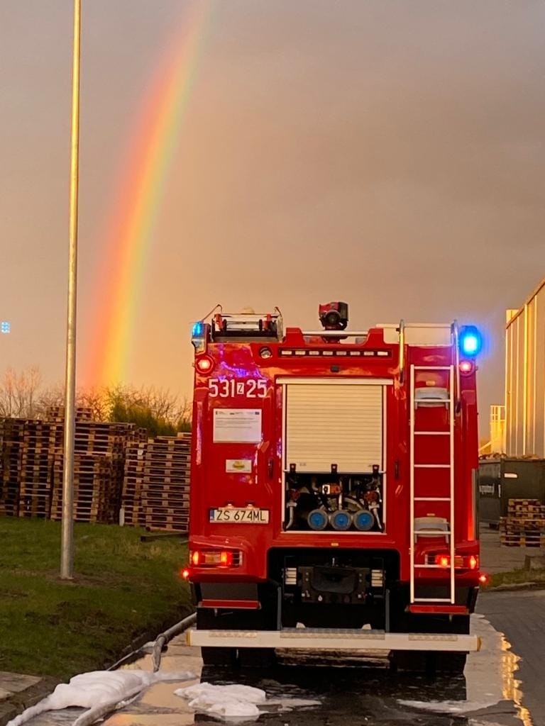 Pożar w Stargardzie. Płonęła instalacja z parafiną