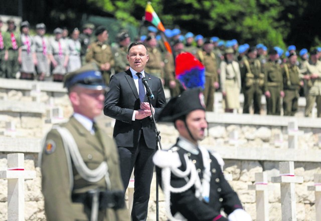 Prezydent Duda oddał cześć poległym pod Monte Cassino