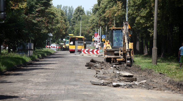 Prace na al. Unii spowodowały zakorkowanie al. Włókniarzy