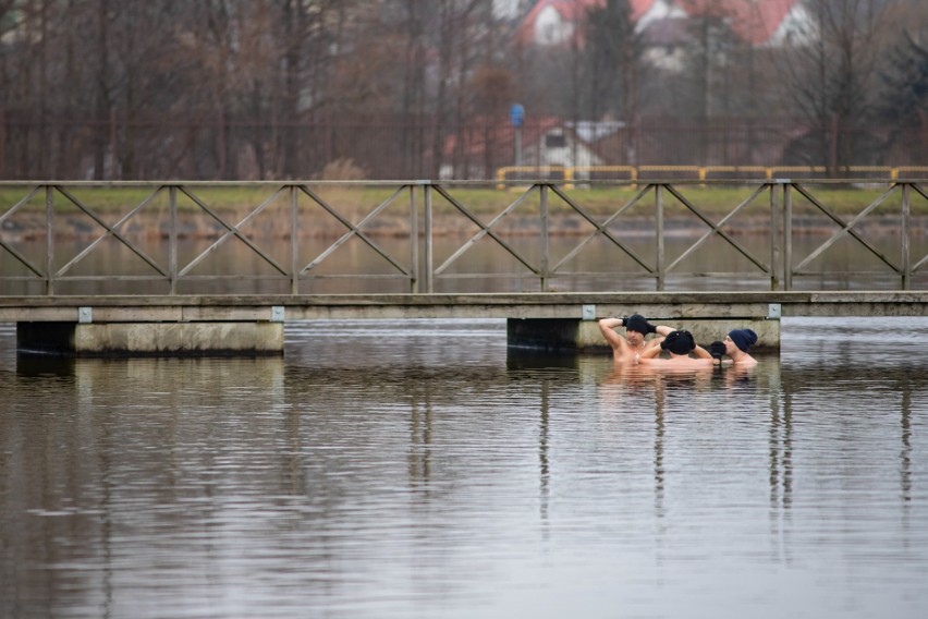 Morsy Białystok kąpały się jak co tydzień w zimową niedzielę...