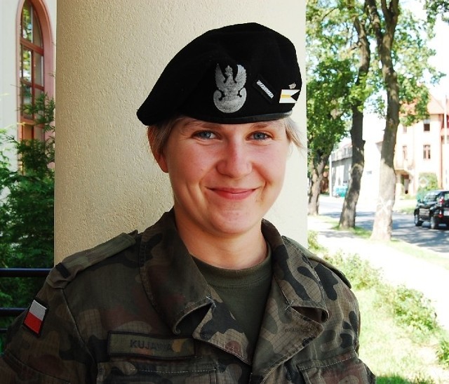 St. szer. Sylwiana Kujawa mieszka w Świętoszowie. W wojsku służy od dwóch lat.