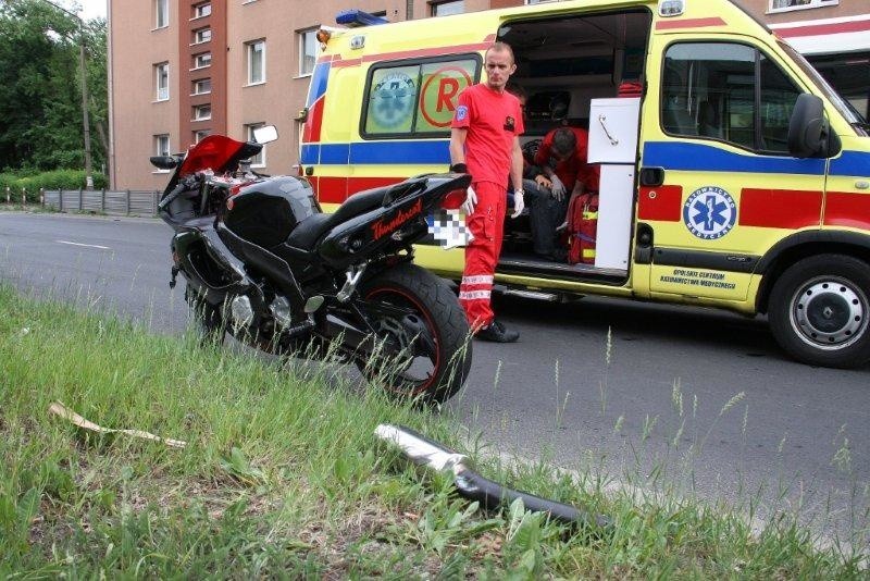Opole: citroen zderzyl sie z motocyklem. Do wypadku doszlo...