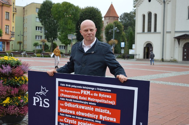 Leszek Szymczak, kandydat na burmistrz Bytowa prezentował swój program.