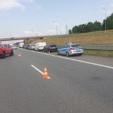 Kraków. Karambol na autostradzie A4. 11 samochodów zderzyło się za zjazdem na Wieliczkę. Były utrudnienia