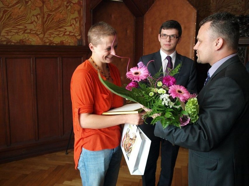 Natalia Sikora z wizytą u wiceprezydenta Słupska