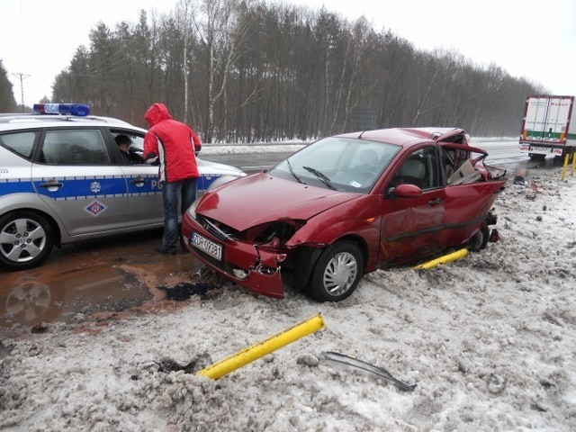 Wypadek na Szosie Stargardzkiej - Dwie osoby ranne 