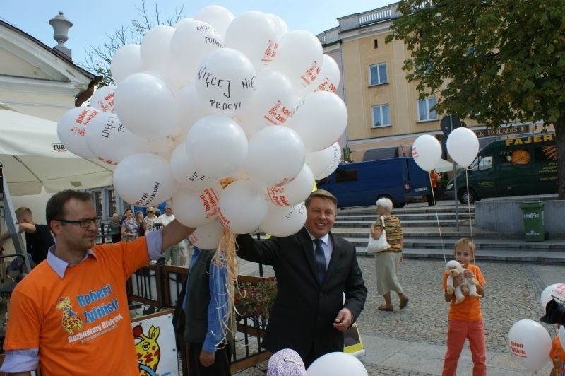 Rynek Kościuszki. Robert Żyliński rozpoczął kampanię (zdjęcia)