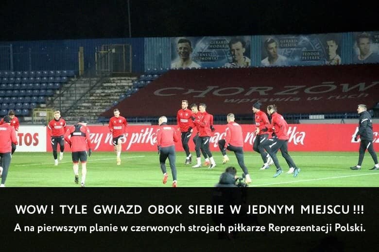 13.11.2020. Mem: Trening reprezentacji Polski na stadionie...