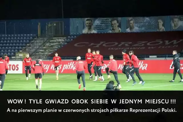 13.11.2020. Mem: Trening reprezentacji Polski na stadionie Ruchu Chorzów.