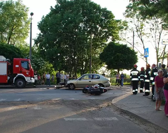 Wypadek motocyklistów w Gliwicach