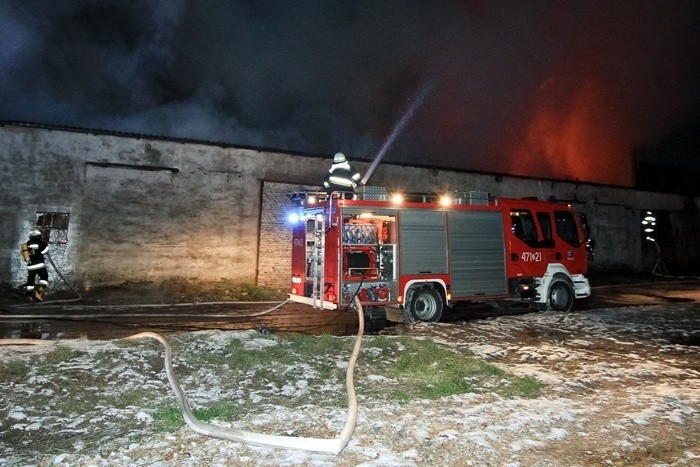 Pożar we Wrzosowie koło Kołobrzegu.