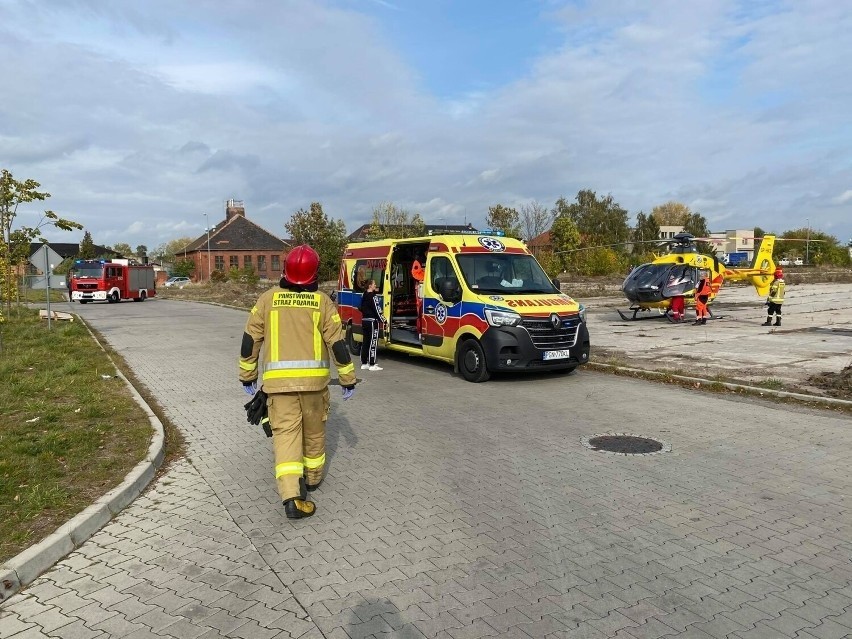 Gniezno. Śmigłowiec LPR pomógł w transporcie dziecka, które...