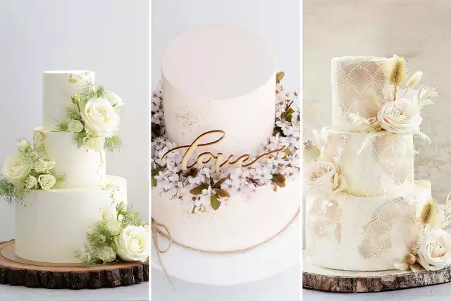 Torty ślubne najczęściej utrzymywane są w klasycznej kolorystyce i udekorowane eleganckimi zdobieniami. Kliknij w zdjęcie, aby zobaczyć wyjątkowe torty weselne.