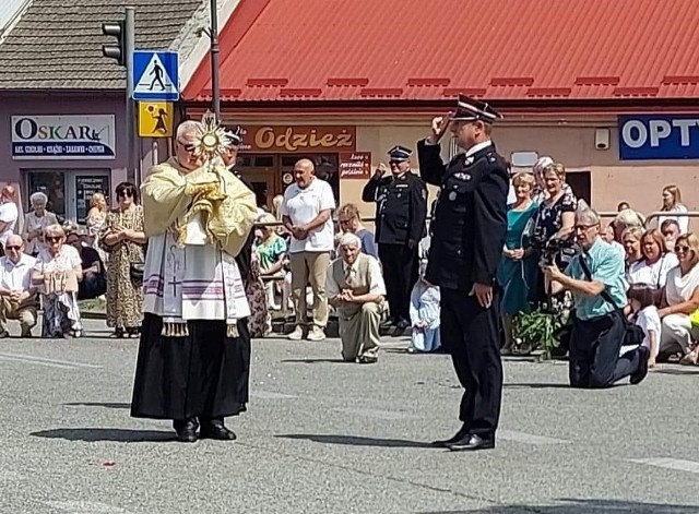 Mieszkańcy Skaryszewa wzięli udział w nabożeństwie i w procesji Bożego Ciała.