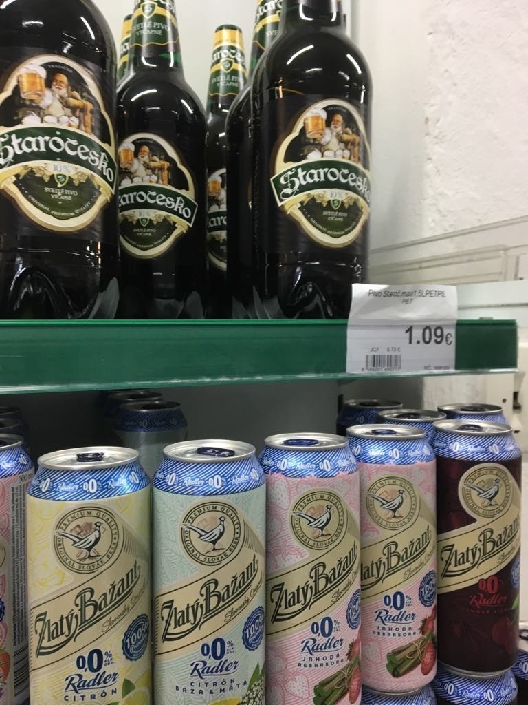 Piwo w butelce 2l  - 1,09 euro (4,67 zł)