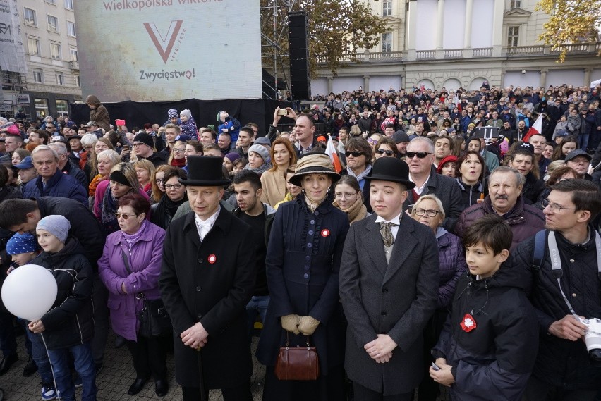 Poznaniacy świętują 100. rocznicę odzyskania niepodległości...