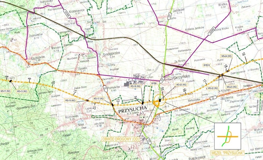 Budowa trasy S12. Znamy wariant preferowany dla odcinka zachodniego. Zobacz mapę z jej przebiegiem