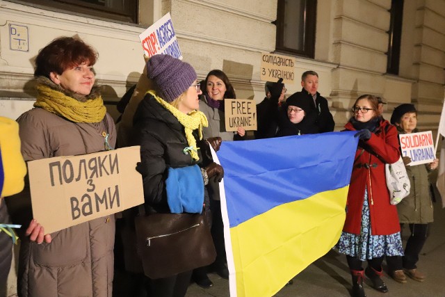Demonstracja  poparcia dla ukraińskiego państwa