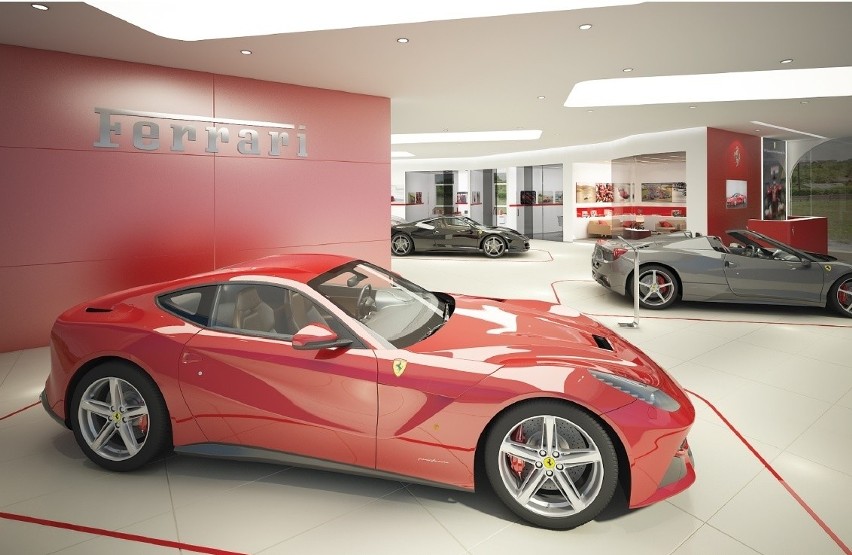 Salon Ferrari Katowice - wizualizacje nowego większego...