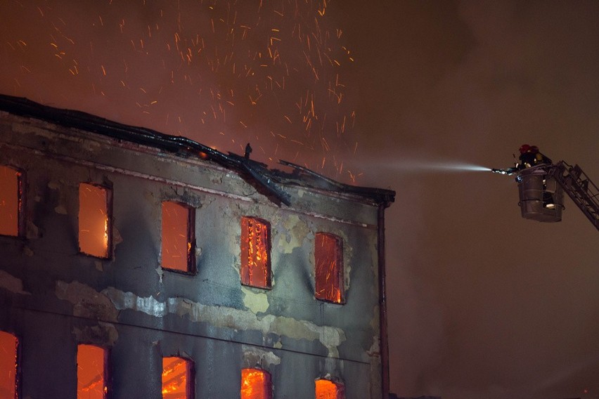 Pożar Młyna Szancera w Tarnowie.