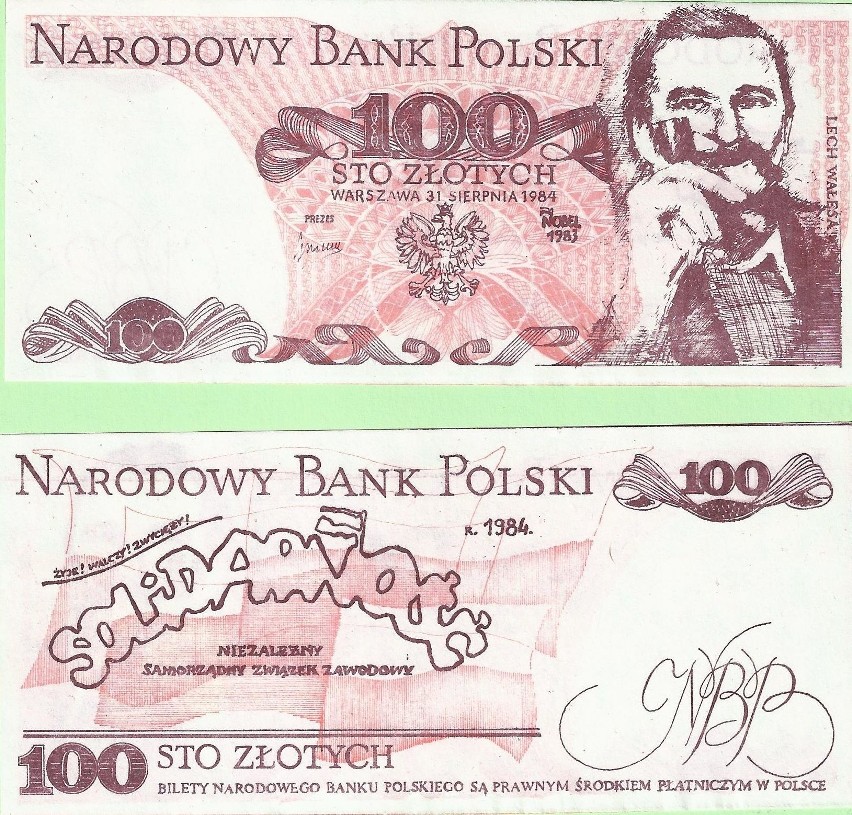 Banknoty podziemnej "Solidarności". Powstawały w konspiracyjnych drukarniach w całej Polsce