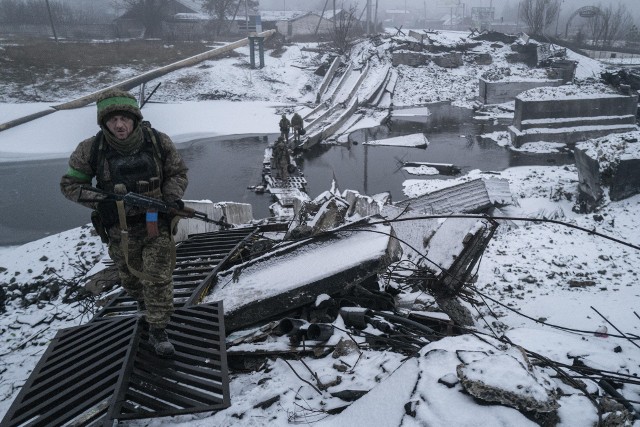 W Bachmucie nie obchodzono rocznicy wybuchu wojny na Ukrainie. Tam wciąż trwają zacięte walki z siłami agresora.