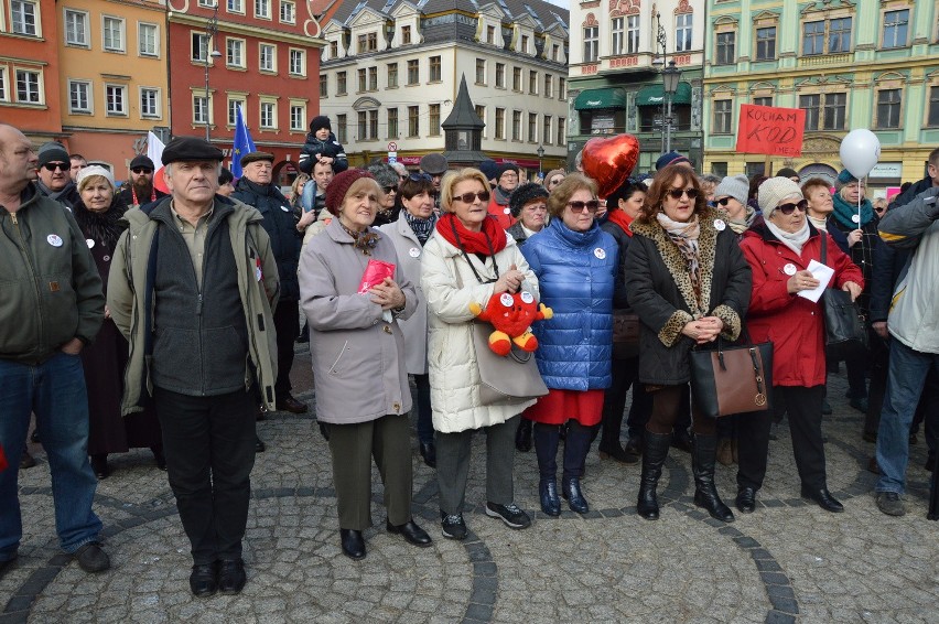 Walentynki KOD na pl. Solnym