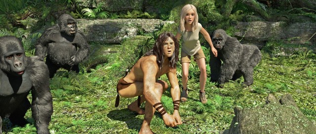 Kadr z filmu: Tarzan. Król dżungli