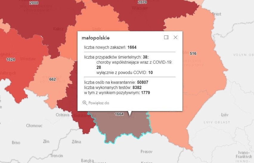 Raport. Koronawirus minionej doby przyczynił się do śmierci ponad pół tysiąca osób w Polsce