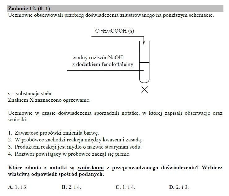 Egzamin gimnazjalny 2019 PRZYRODA. Odpowiedzi i arkusz pytań CKE - część matematyczno-przyrodnicza w serwisie EDUKACJA. Co było? ZADANIA