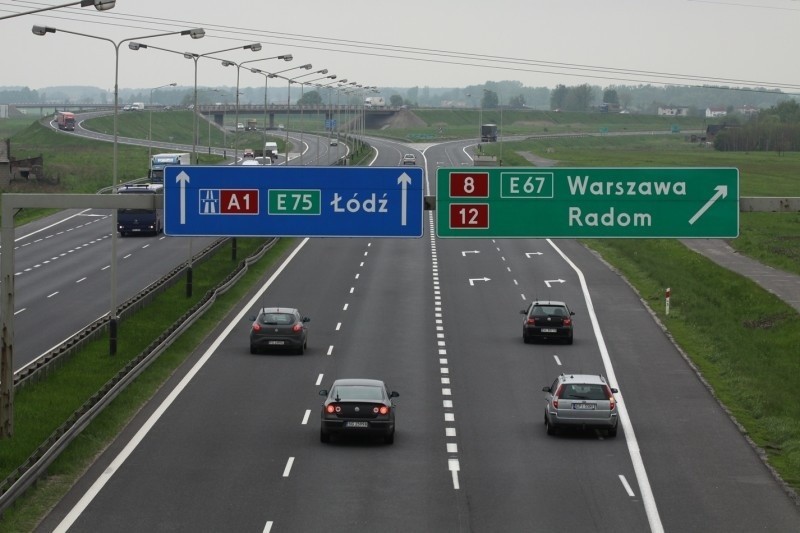 Poważna zmiana organizacji ruchu na autostradzie A1 między Tuszynem a Piotrkowem. Pojedziesz tylko wschodnią jezdnią