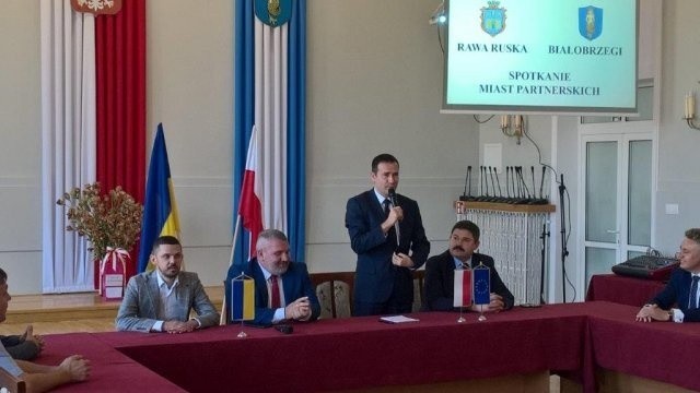 Goście z ukraińskiej Rawy Ruskiej w Białobrzegach. Przedstawiciele obu miast partnerskich ustalali zasady współpracy na przyszłość