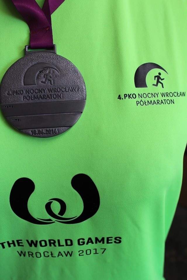 Tak będzie wyglądał medal 4. PKO Nocnego Wrocław Półmaratonu